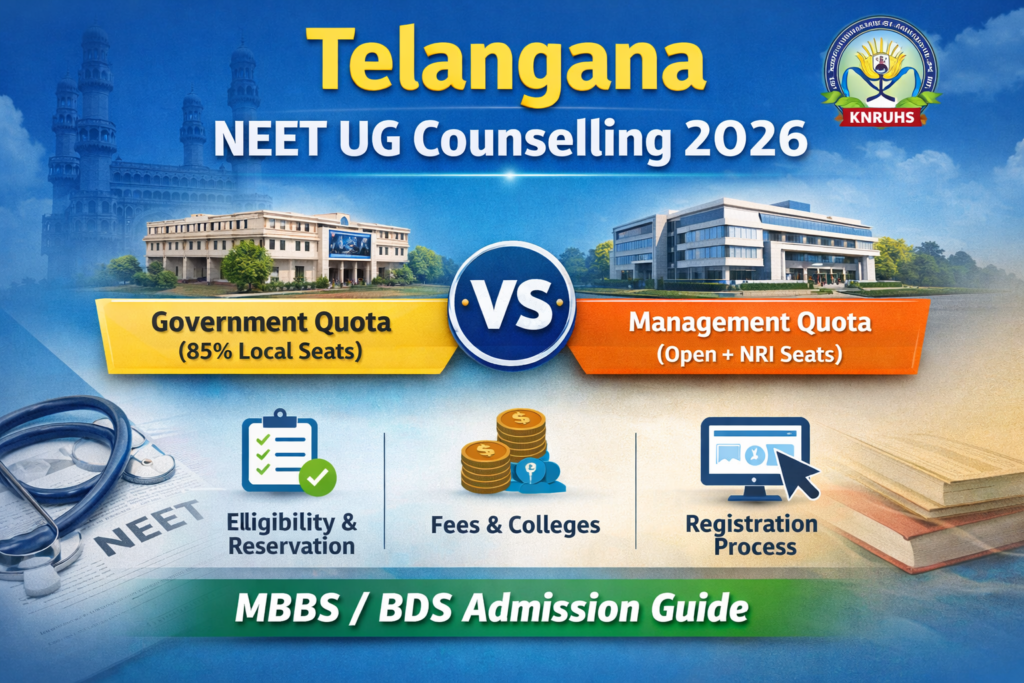 Telangana NEET UG Counselling