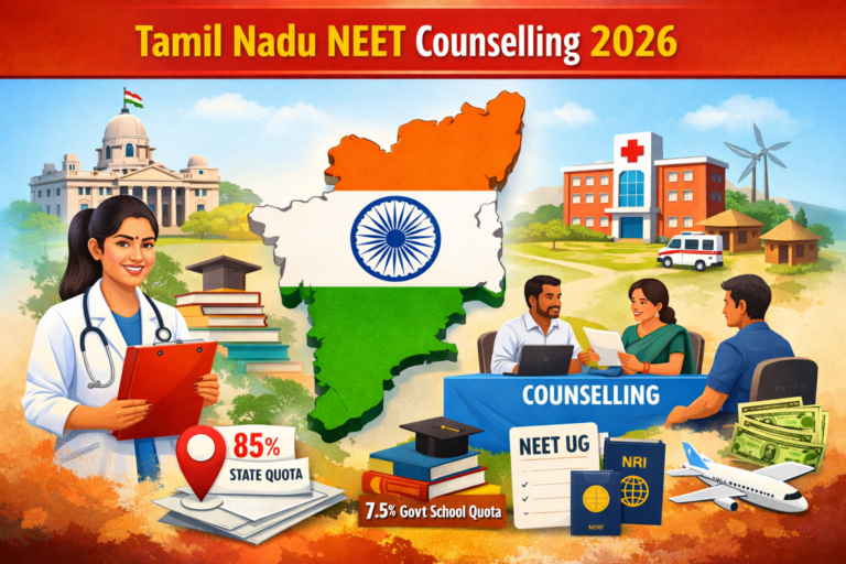 Tamil Nadu NEET UG Counselling 2026: Complete Process, Eligibility, Rules, Fees, Reservation & Admission Guide