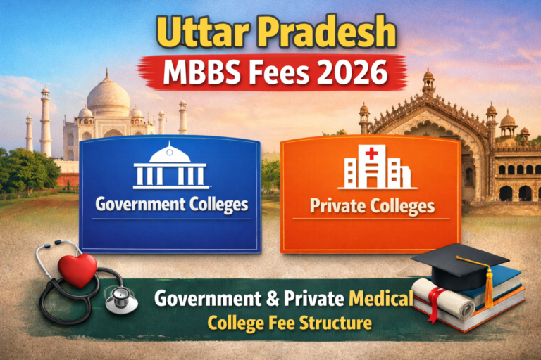 Uttar Pradesh MBBS Fees 2026: Government & Private Medical College Fee Structure