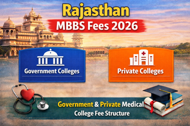 Rajasthan MBBS Fees 2026: Government & Private Medical College Fee Structure