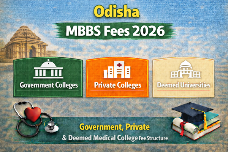 Odisha MBBS Fees 2026: Government & Private Medical College Fee Structure