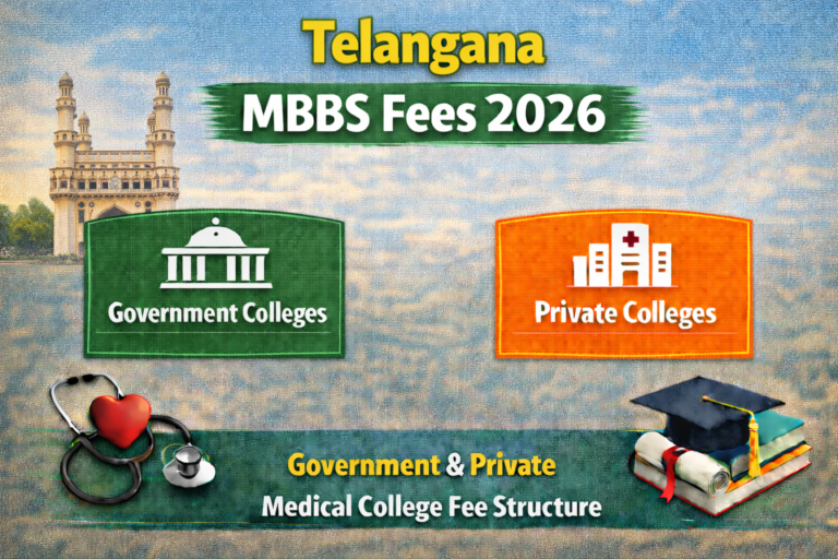 Telangana MBBS Fees 2026: Government & Private Medical College Fee Structure