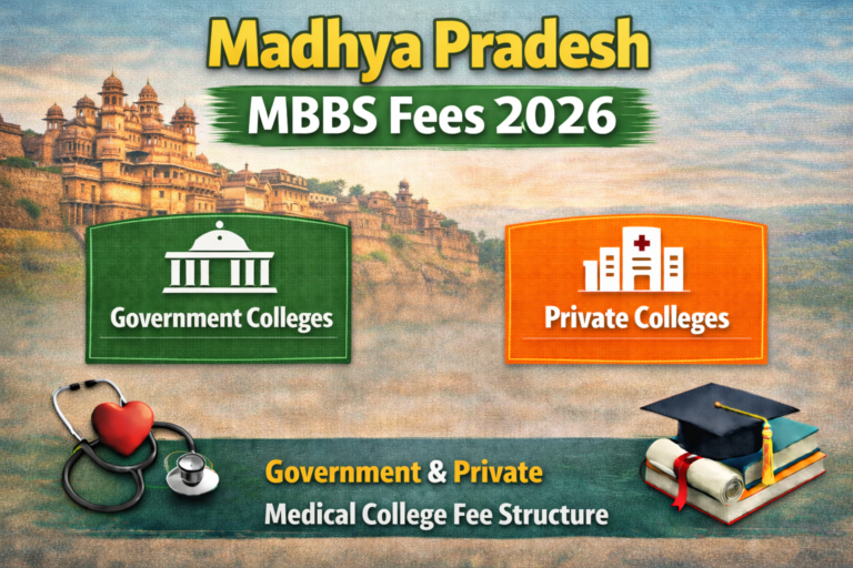 madhya pradesh mbbs fees government and private medical colleges