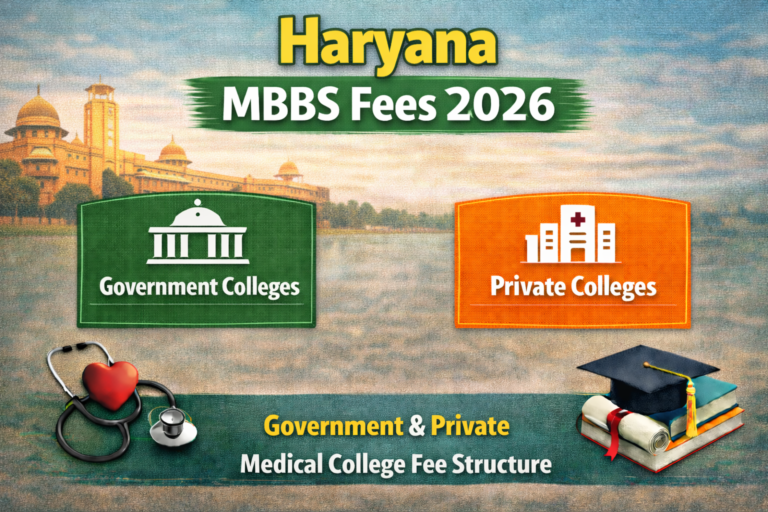 haryana mbbs fees government and private medical colleges