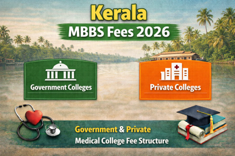 kerala mbbs fees government and private medical colleges