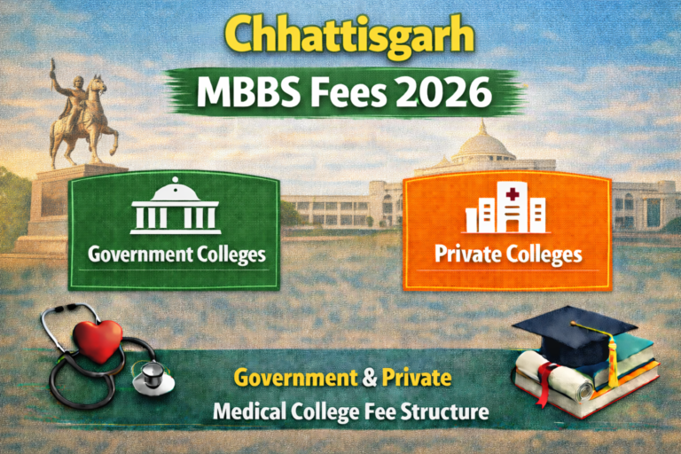 Chhattisgarh MBBS Fees 2026: Government & Private Medical College Fee Structure