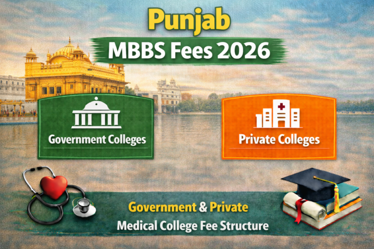 Punjab MBBS Fees 2026: Government & Private Medical College Fee Structure