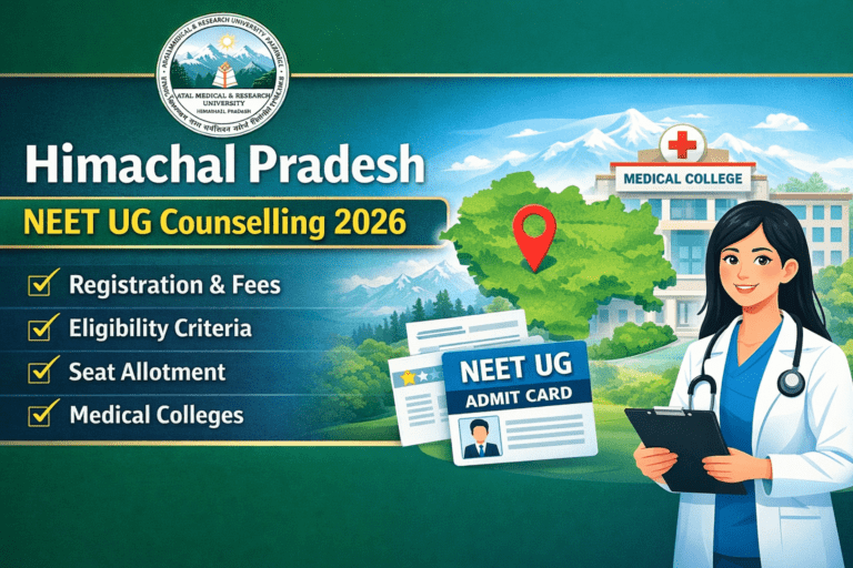 Himachal Pradesh NEET UG Counselling 2026: Complete Process, Eligibility, Rules, Fees, Reservation & Admission Guide