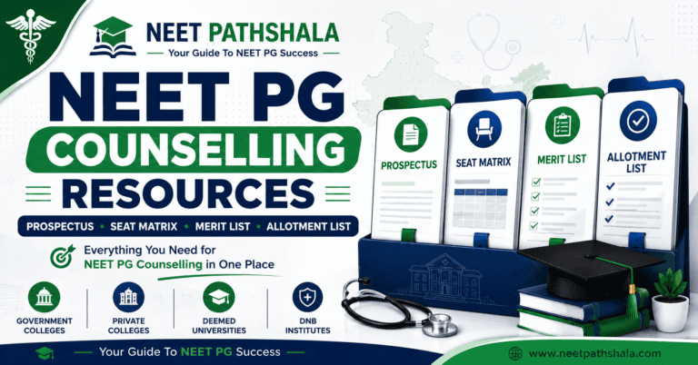 Jammu Kashmir NEET PG Counselling Resources: Prospectus, Seat Matrix, Merit List & Allotment List